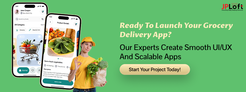 Create a Grocery Delivery App CTA